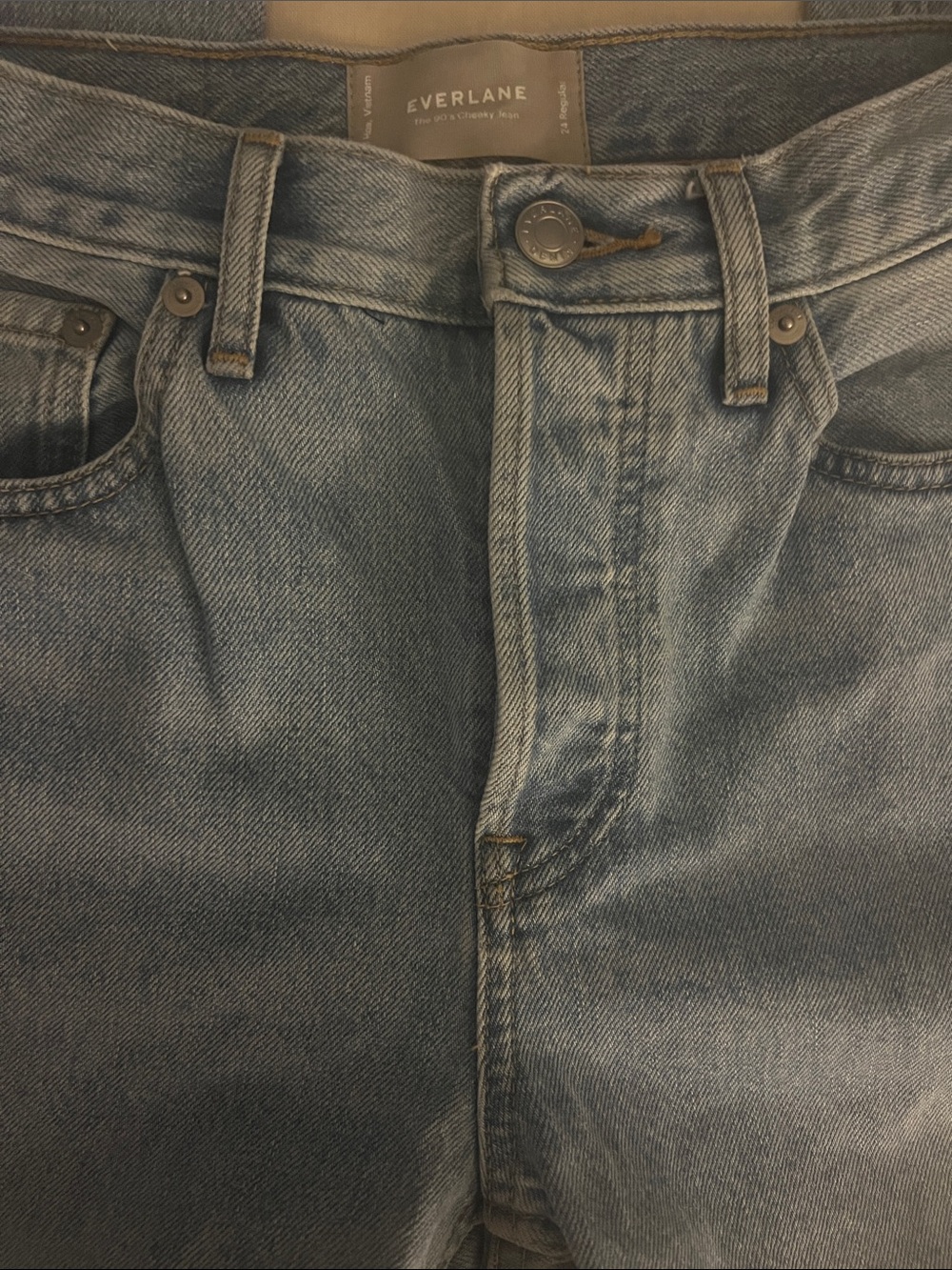Everlane Light Blue Straight-Leg Jeans